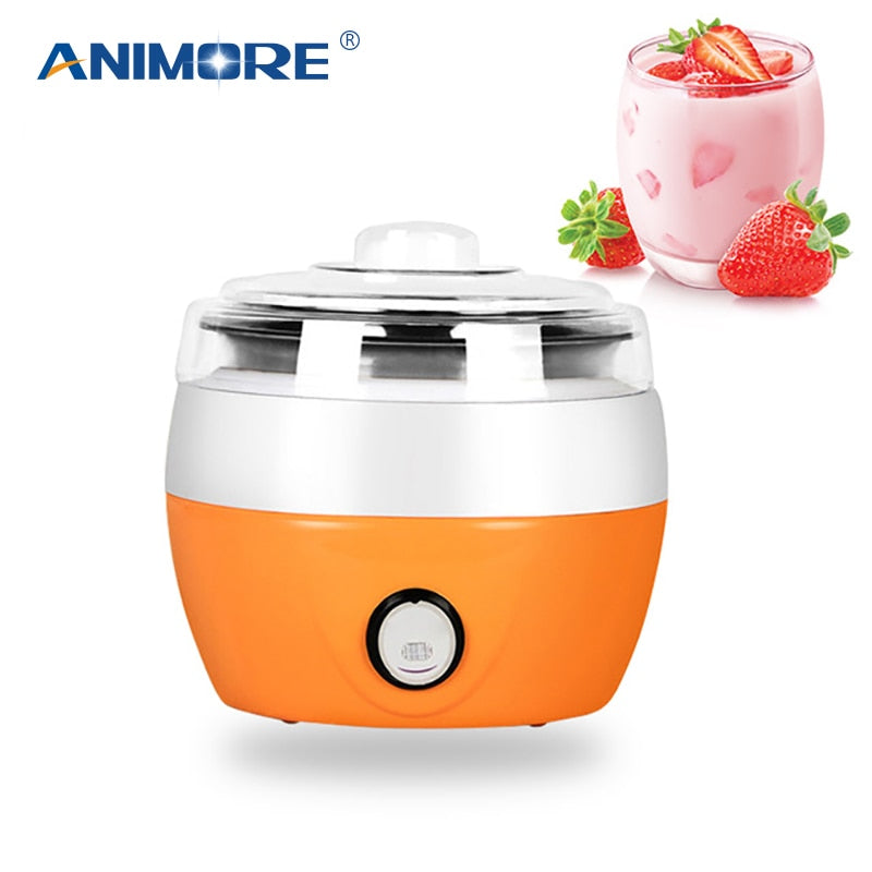 ANIMORE Electric Yogurt Maker Yoghurt DIY Tool Kitchen Appliances Automatic Liner Material Stainless Steel Yogurt Maker YM-01